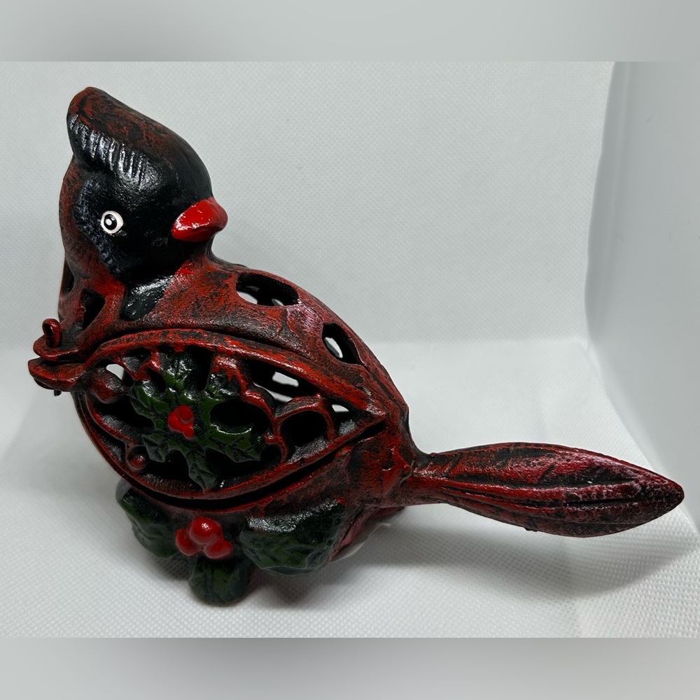Vintage Cast-iron Cardinal Tea light Holder